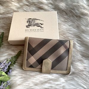 Burberry Smoked Check Trench Wallet